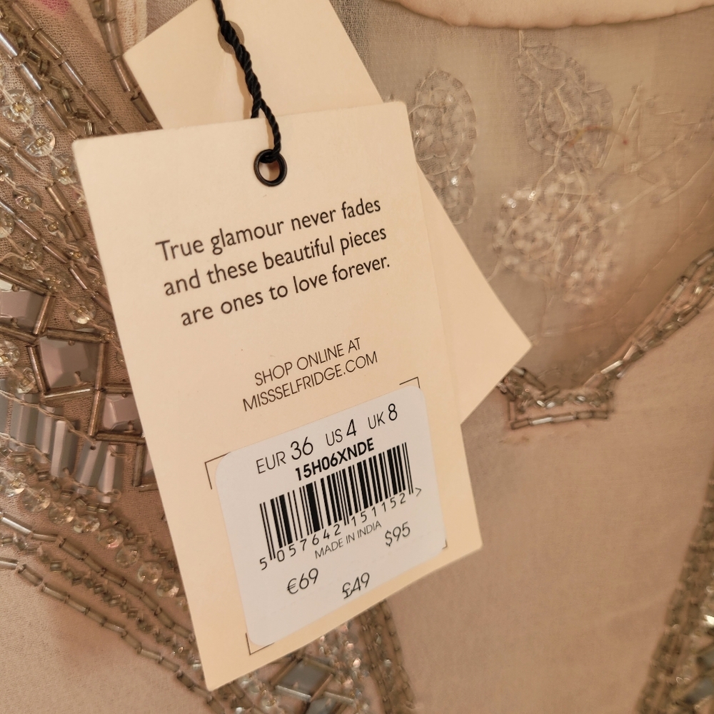 Miss Selfridge intricate beaded top NWT - Picture 11 of 17